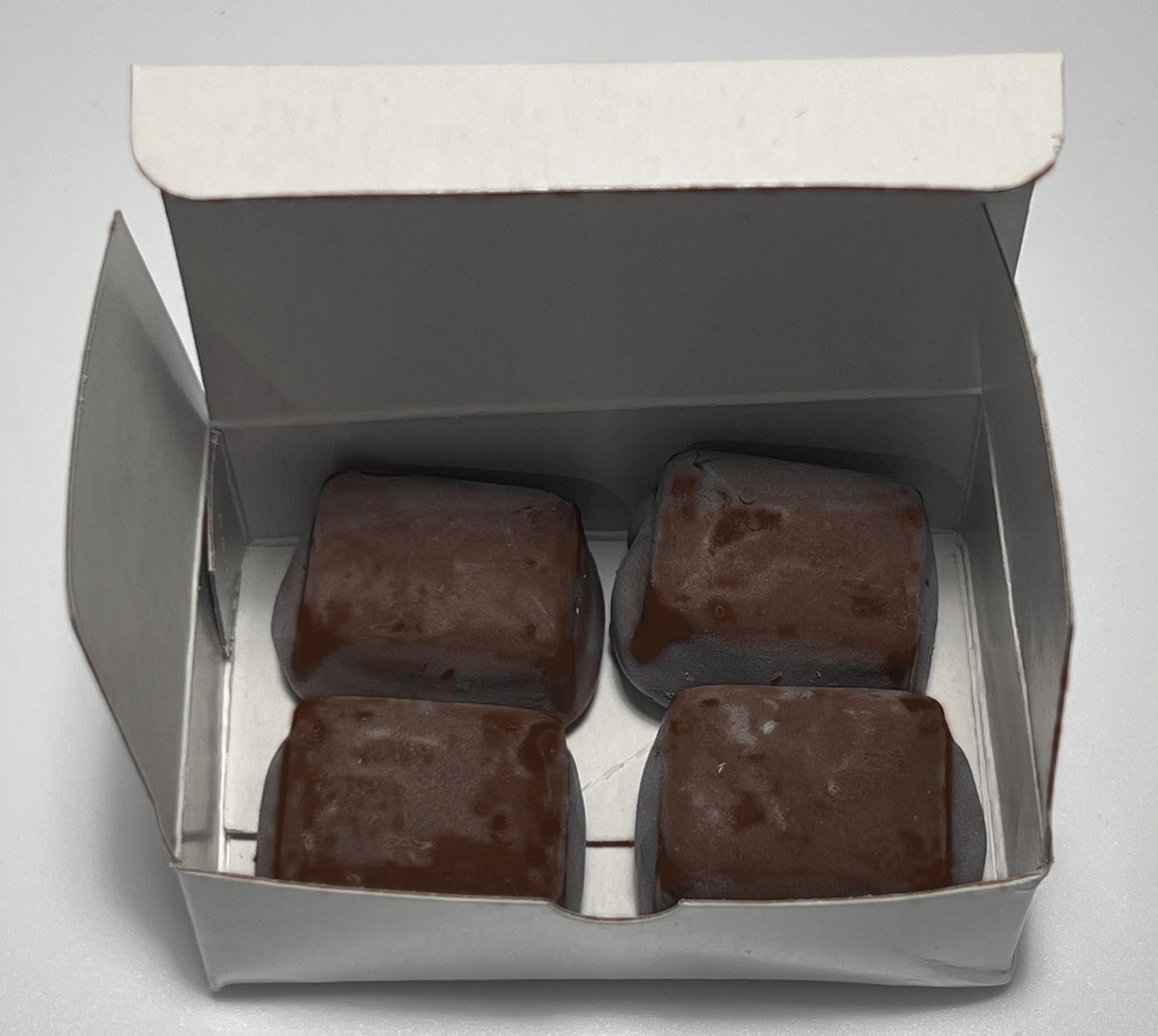 Chocoveda Signature Truffles, Dark Chocolate & Sea Salt, 4-piece box